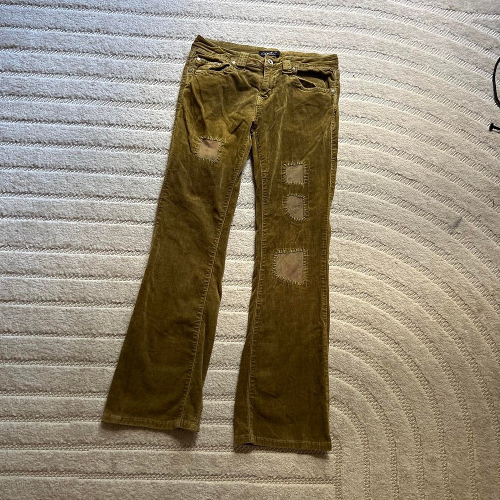 VTG y2k Brown corduroy flare jeans size 5 Boho Whimsical Hippie Western Indie